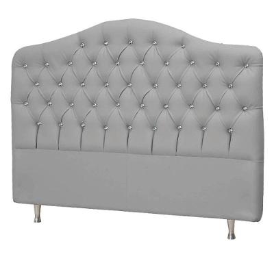 Cabeceira Casal Florence P04 140 Cm Suede Cinza Tca 940