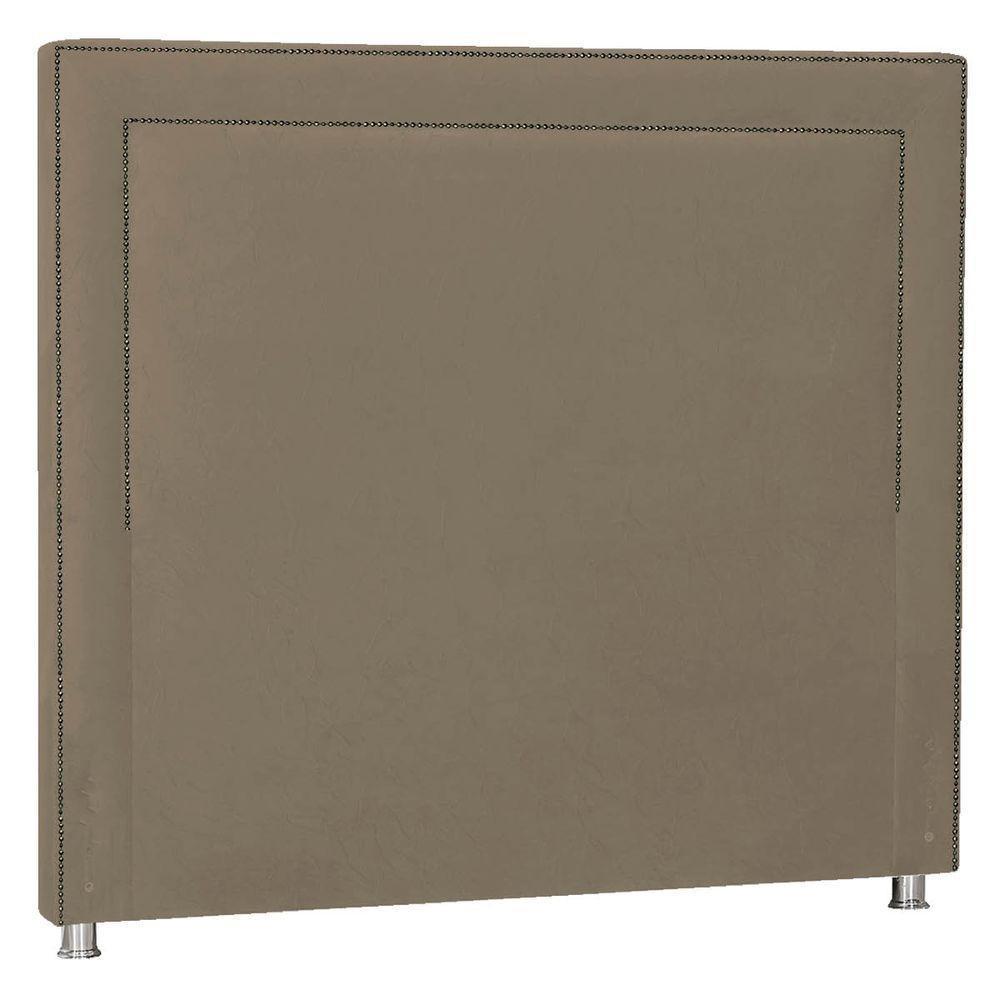 Cabeceira Casal P04 140 Cm Suede Marrom Claro Tca 945 - 1