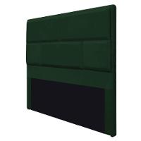 Cabeceira Queen Brick P02 160 cm Para Cama Box Suede Verde - 7