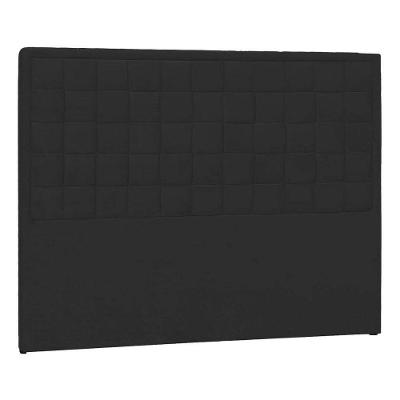 Cabeceira Casal Palermo P04 140 Cm Suede Preto Tca 944