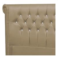 Cabeceira Casal Brescia P04 140 Cm Suede Bege Tca 941 - 3