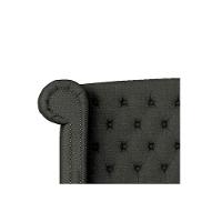 Cabeceira Casal Lyon P04 140 Cm Suede Cinza Escuro Tca 958 - 3