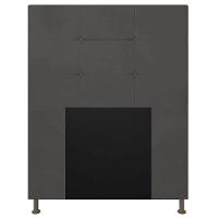 Cabeceira Solteiro 0,90m Zurique Suede Grafite - Pallazio - 1