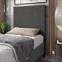 Cabeceira Solteiro 0,90m Zurique Suede Grafite - Pallazio