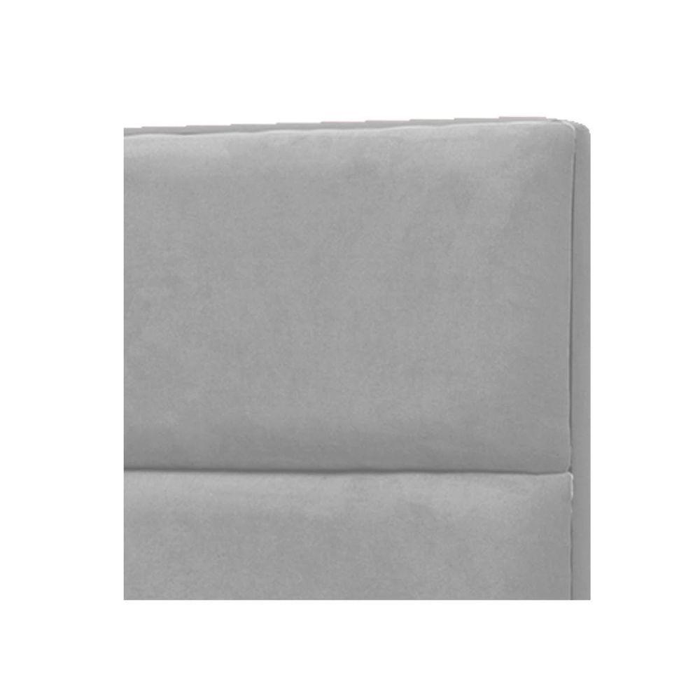Cabeceira Casal Berlim P04 140 Cm Suede Cinza Tca 940 - 2