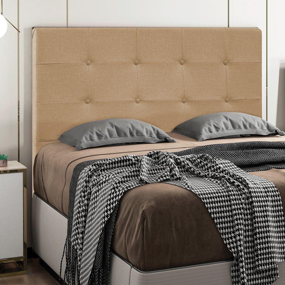 Cabeceira Casal 1,40m Zurique Linho Bege - Pallazio - 3