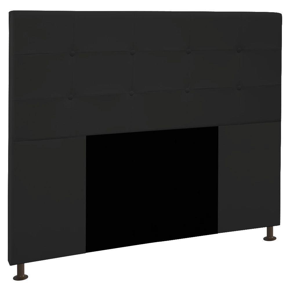 Cabeceira Queen 1,60m Zurique Corano Preto - Pallazio - 1