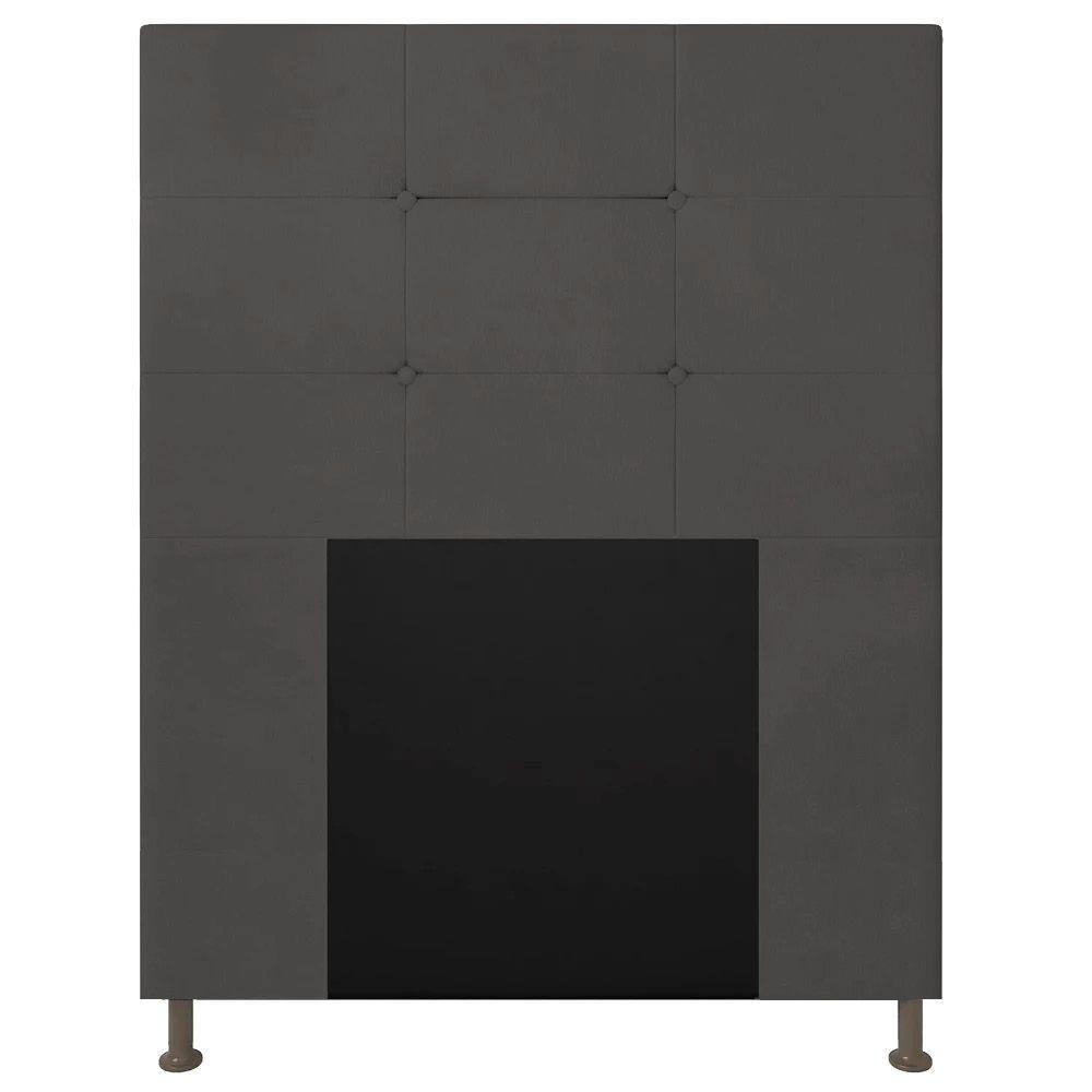 Cabeceira Solteiro 0,90m Zurique Suede - Pallazio Cor Grafite - 1