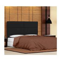 Cabeceira Casal Berlim P04 140 Cm Suede Preto Tca 944 - 14