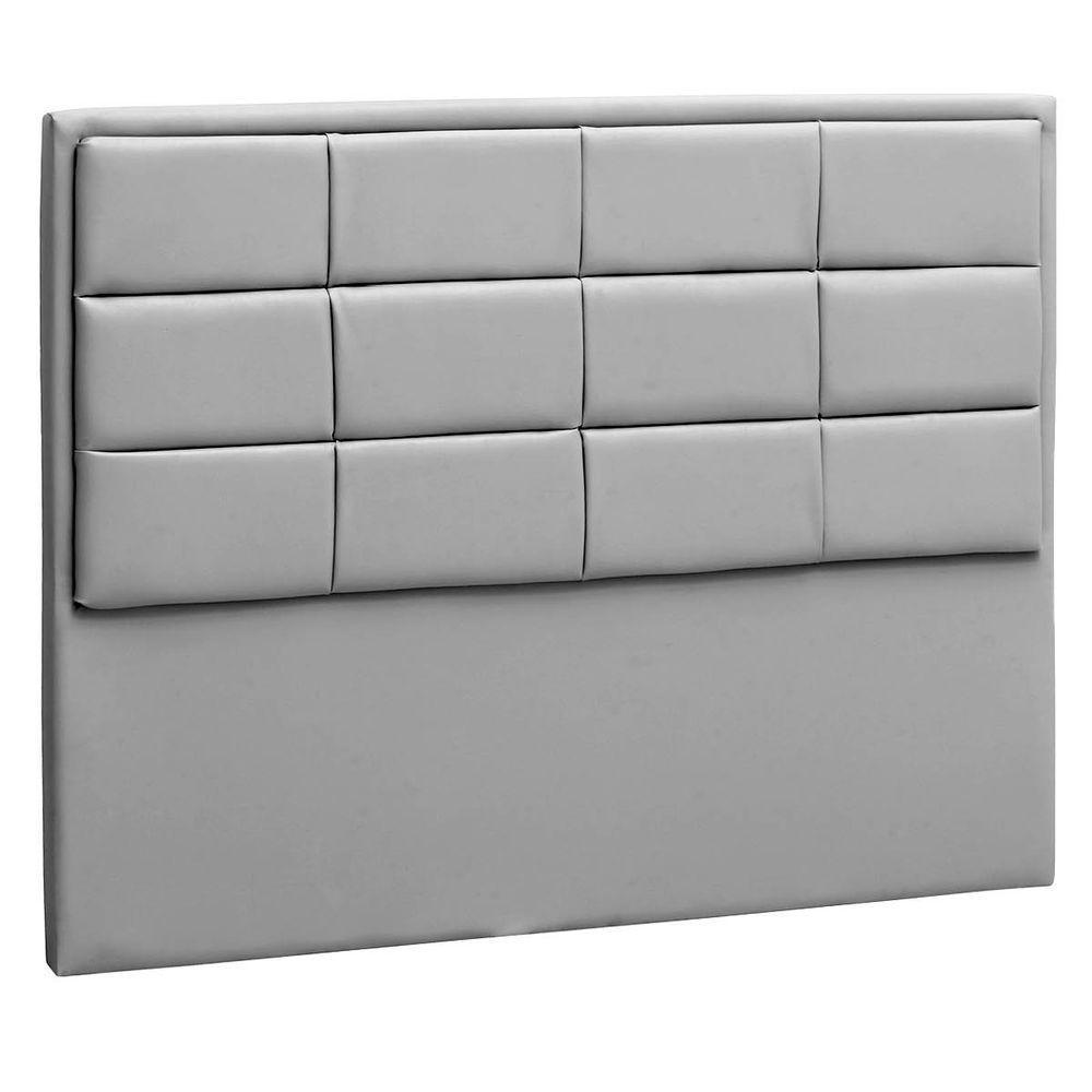 Cabeceira Casal Tallin P04 140 Cm Suede Cinza Tca 940 - 1