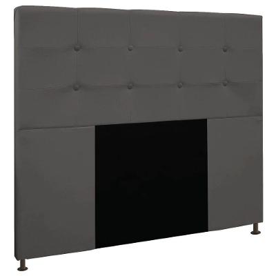 Cabeceira Casal 1,40m Zurique Suede Grafite - Pallazio