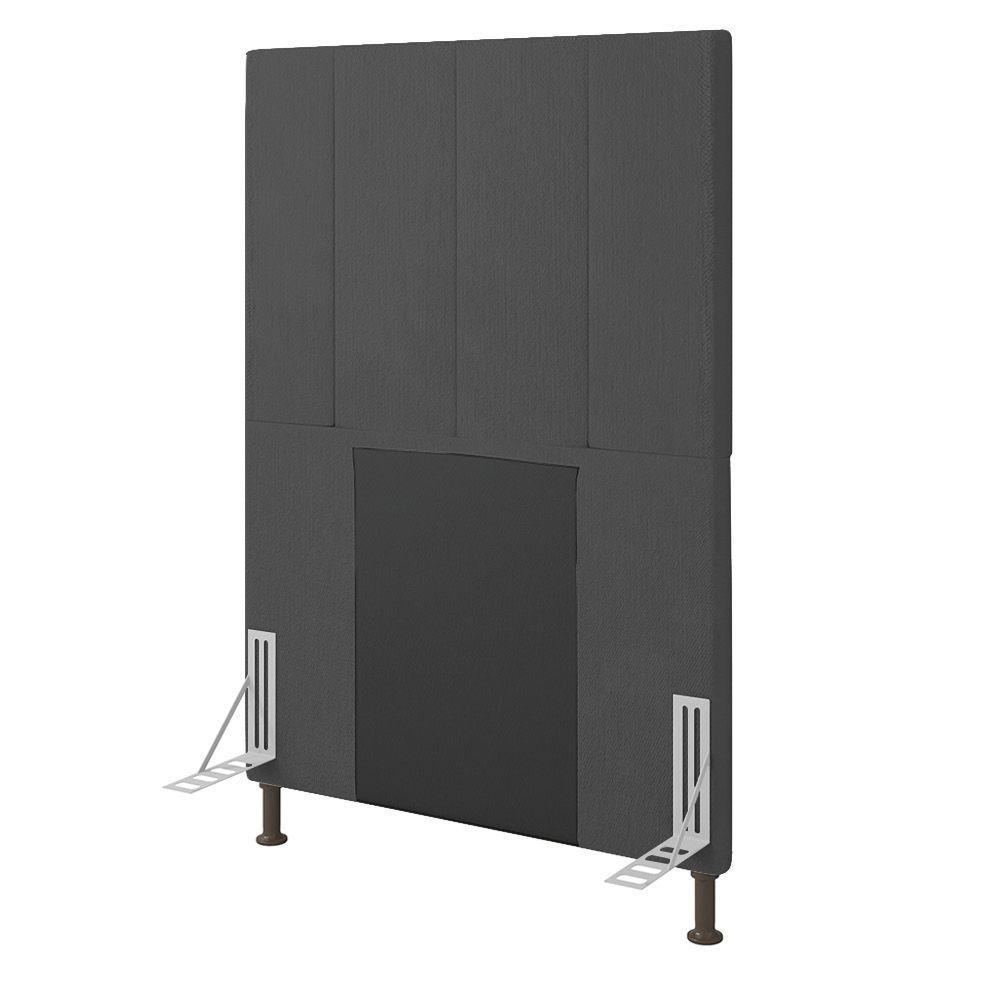 Cabeceira Solteiro 0,90m Munique Linho Grafite - Pallazio - 1