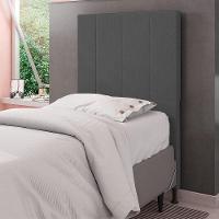 Cabeceira Solteiro 0,90m Munique Linho Grafite - Pallazio - 3