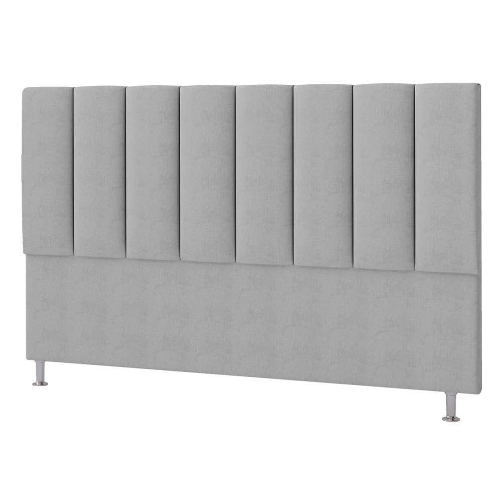 Cabeceira Solteiro Hannover P04 100 Cm Suede Cinza - 4