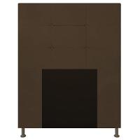 Cabeceira Solteiro 0,90m Zurique Suede Marrom - Pallazio - 1