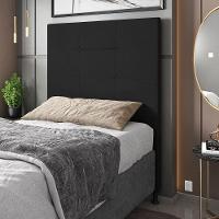 Cabeceira Solteiro 0,90m Zurique Suede - Pallazio Cor Preto - 3