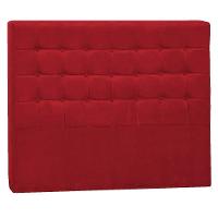 Cabeceira Casal Pequim P04 140 Cm Suede Vermelho Tca 53 - 1