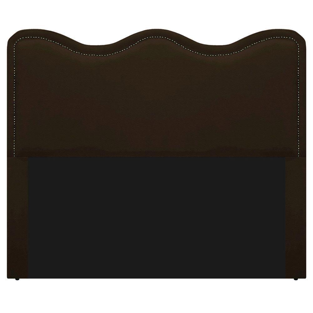 Cabeceira Solteiro Bari P02 90 cm Para Cama Box Marrom - 6