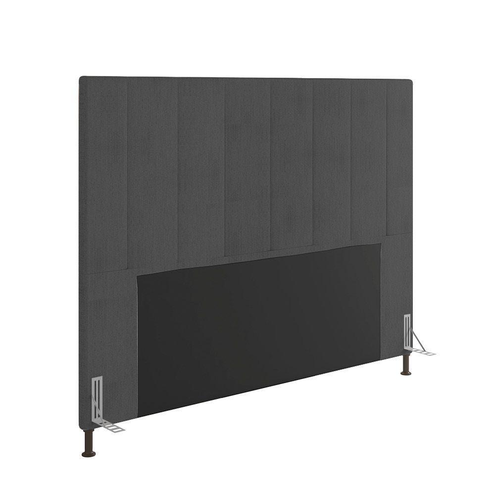 Cabeceira Casal 1,40m Munique Linho Grafite - Pallazio - 1