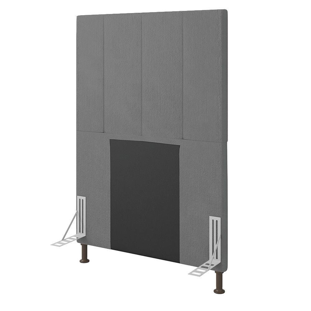 Cabeceira Solteiro 0,90m Munique Linho - Pallazio Cor Cinza - 1