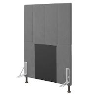 Cabeceira Solteiro 0,90m Munique Linho - Pallazio Cor Cinza - 1