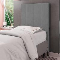 Cabeceira Solteiro 0,90m Munique Linho Cinza - Pallazio - 3