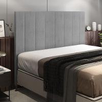 Cabeceira Casal 1,40m Munique Linho - Pallazio Cor Cinza - 3