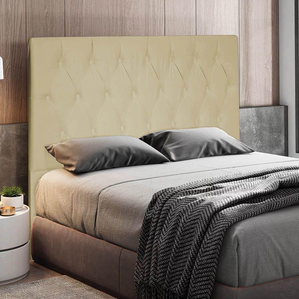 Cabeceira Casal 1,40m Estocolmo Corano - Pallazio Cor Bege - 2