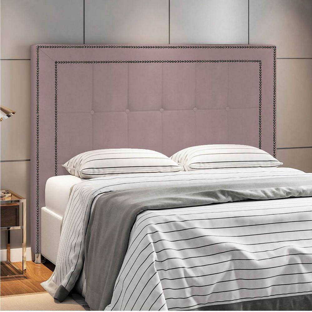 Cabeceira Queen Catania P04 160 Cm Suede Rosê Tca 949 - 6