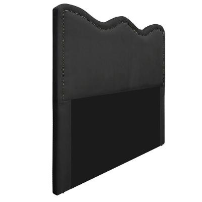 Cabeceira Casal Bari 140 Cm Cama Box Suede Preto