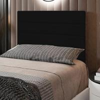 Cabeceira Solteiro 0,90m Friburgo Suede - Pallazio Cor Preto - 3