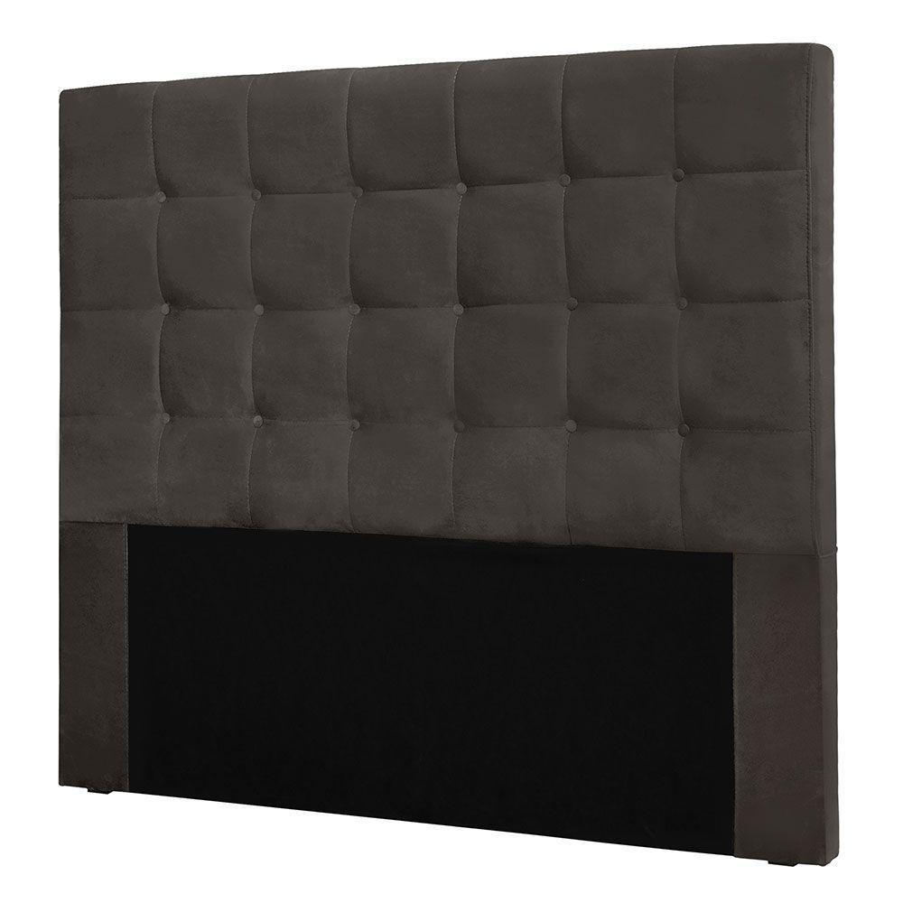 Cabeceira Queen 1,60m Santiago Suede - Pallazio Cor Cinza - 4