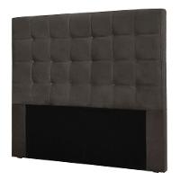 Cabeceira Queen 1,60m Santiago Suede - Pallazio Cor Cinza