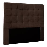 Cabeceira Queen 1,60m Santiago Suede Marrom - Pallazio - 1