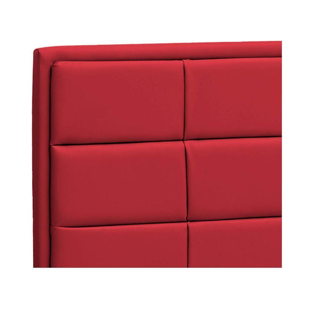Cabeceira Casal Tallin P04 140 Cm Suede Vermelho Tca 53 - 3