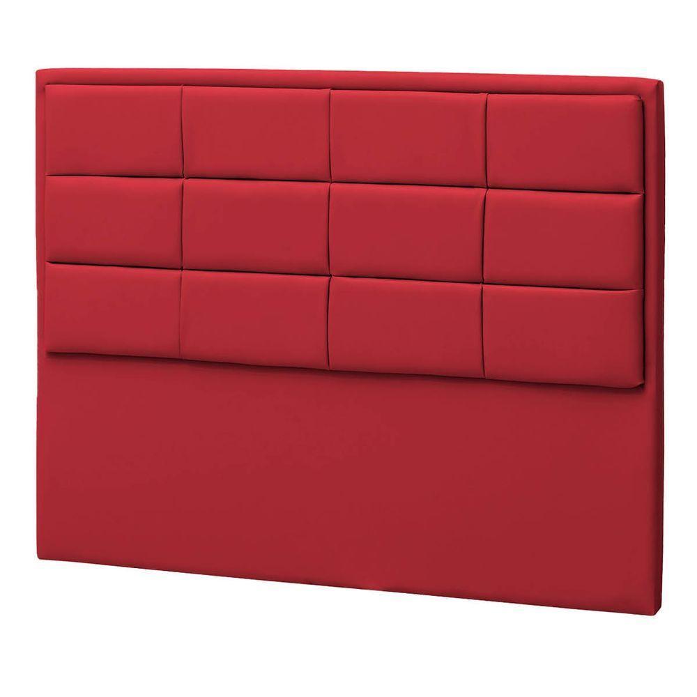 Cabeceira Casal Tallin P04 140 Cm Suede Vermelho Tca 53 - 4