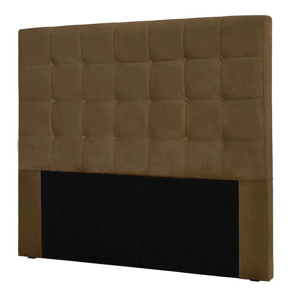 Cabeceira Queen 1,60m Santiago Suede - Pallazio Cor Caramelo - 7