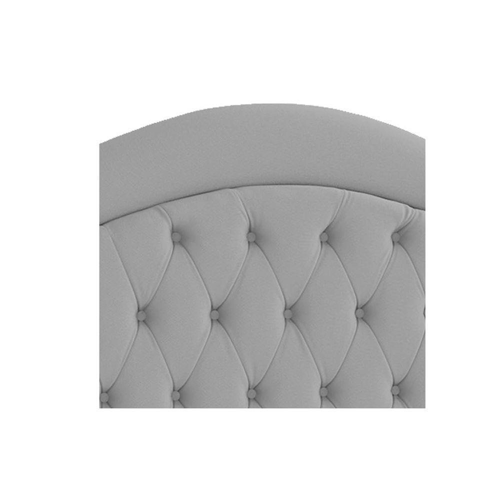Cabeceira Casal ághata P04 140 Cm Suede Cinza Tca 940 - 3