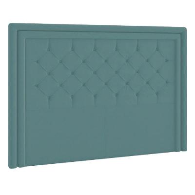 Cabeceira Solteiro Estocolmo P04 90 Cm Suede Turquesa