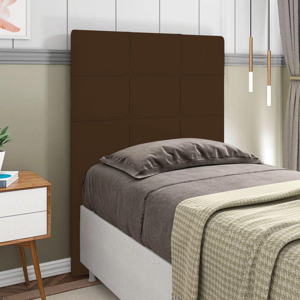Cabeceira Solteiro 0,90m Moscou Corano Marrom - Pallazio - 3