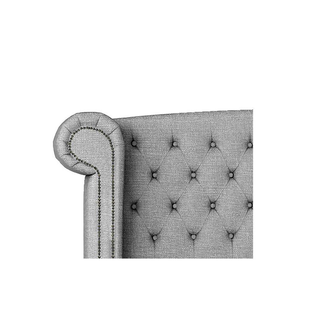 Cabeceira Casal Lyon P04 140 Cm Suede Cinza Tca 940 - 3