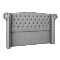 Cabeceira Casal Lyon P04 140 Cm Suede Cinza Tca 940 - 1