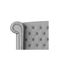 Cabeceira Casal Lyon P04 140 Cm Suede Cinza Tca 940 - 3