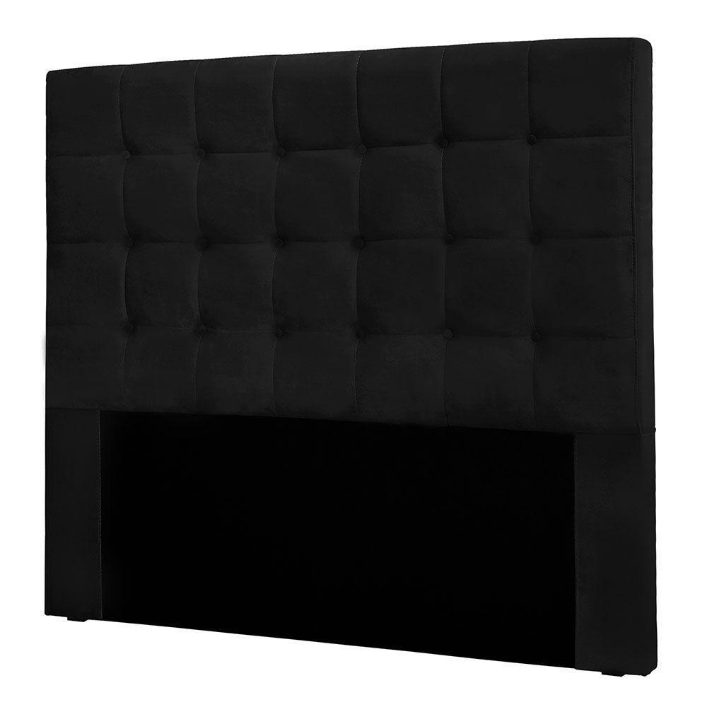 Cabeceira Solteiro 0,90m Santiago Suede - Pallazio Cor Preto - 4