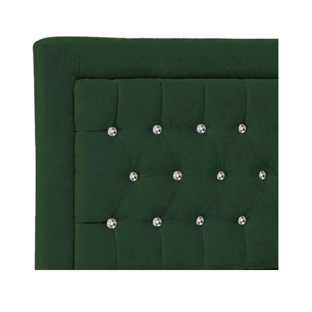 Cabeceira King Iasi P04 195 Cm Suede Verde Tca 947 - 3