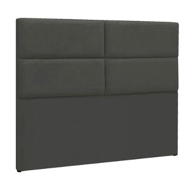 Cabeceira King Berlim P04 195 Cm Suede Cinza Escuro Tca 958
