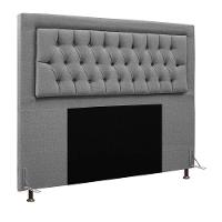 Cabeceira Queen 1,60m Maribor Linho Cinza - Pallazio - 1