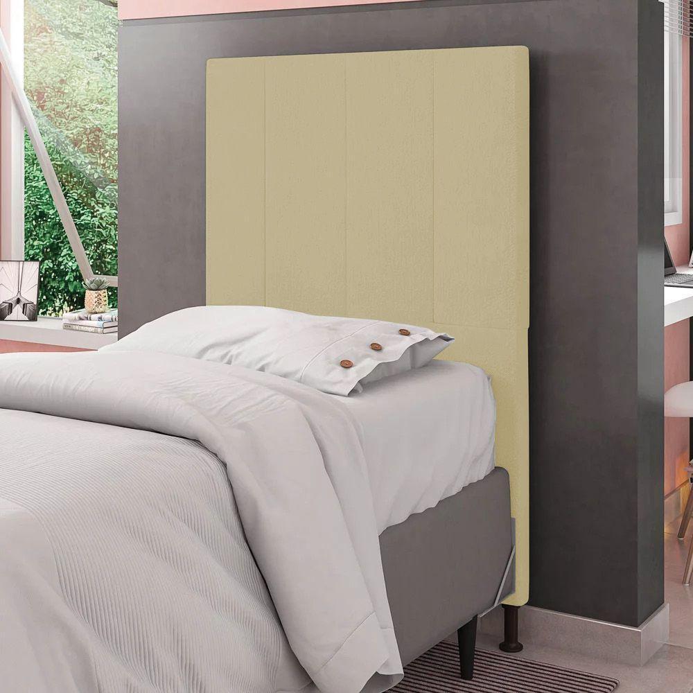 Cabeceira Solteiro 0,90m Munique Corano - Pallazio Cor Bege - 3