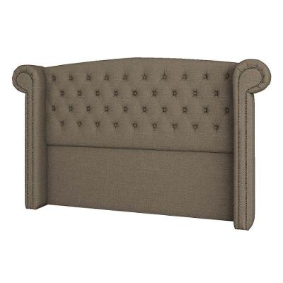 Cabeceira Casal Lyon P04 140 Cm Suede Marrom Claro Tca 945