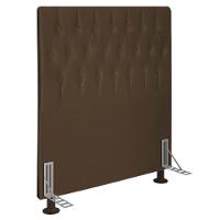 Cabeceira Solteiro 0,90m Estocolmo Suede - Pallazio Cor Marrom - 1